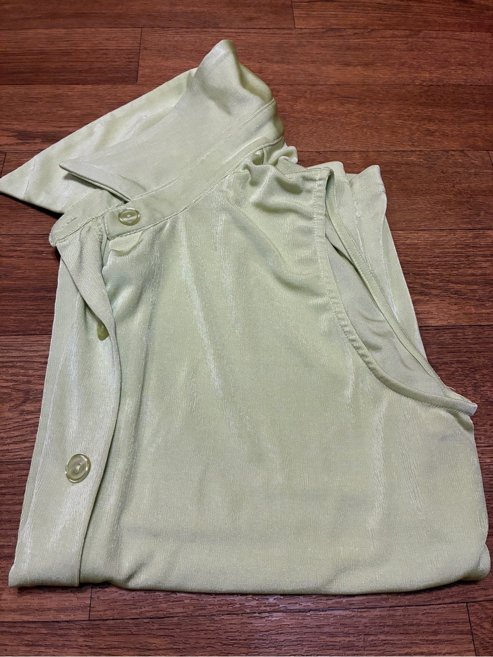 Women’s Coldwater Creek Light Lime Green Blouse Size Large